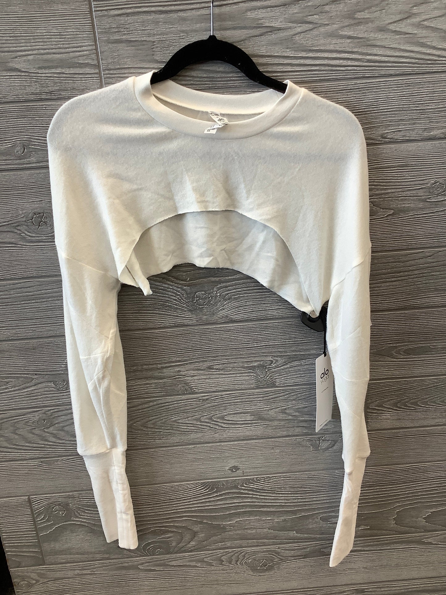 White Top Long Sleeve Alo, Size S