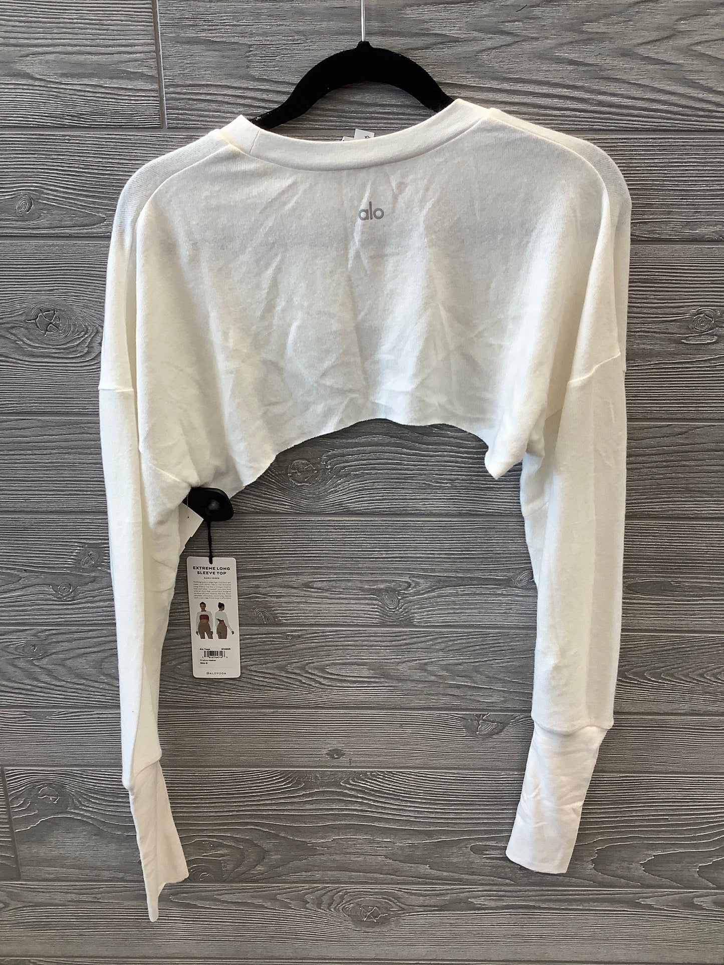 White Top Long Sleeve Alo, Size S