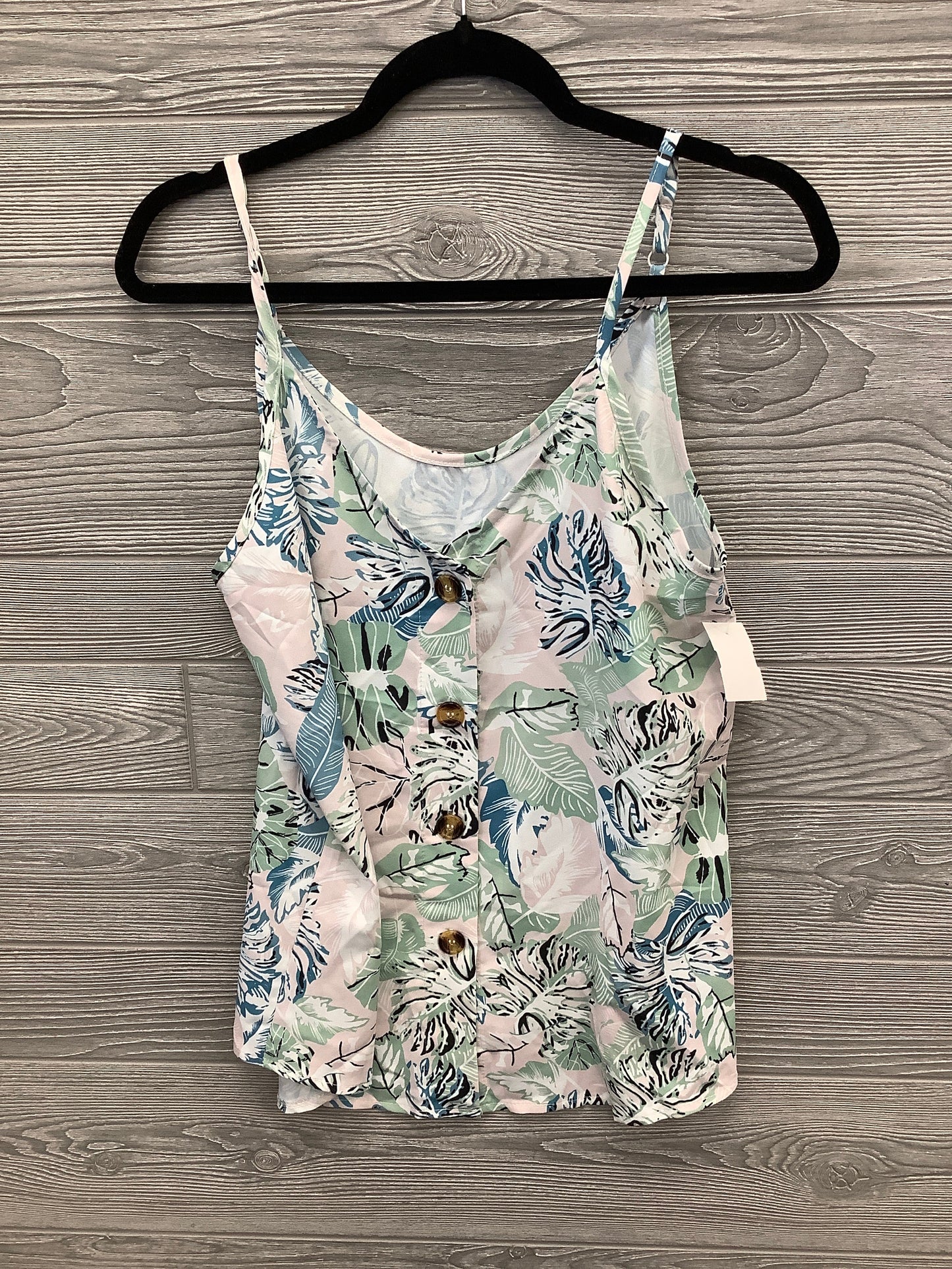 Top Sleeveless By Clothes Mentor In Blue & Green, Size: M