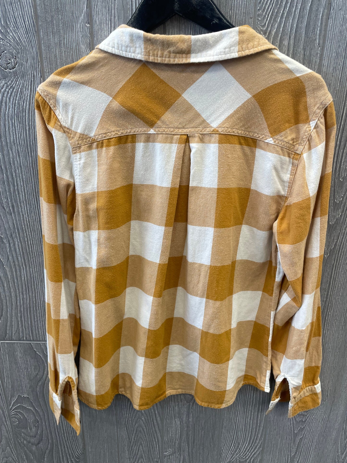 Yellow Top Long Sleeve Maurices, Size M
