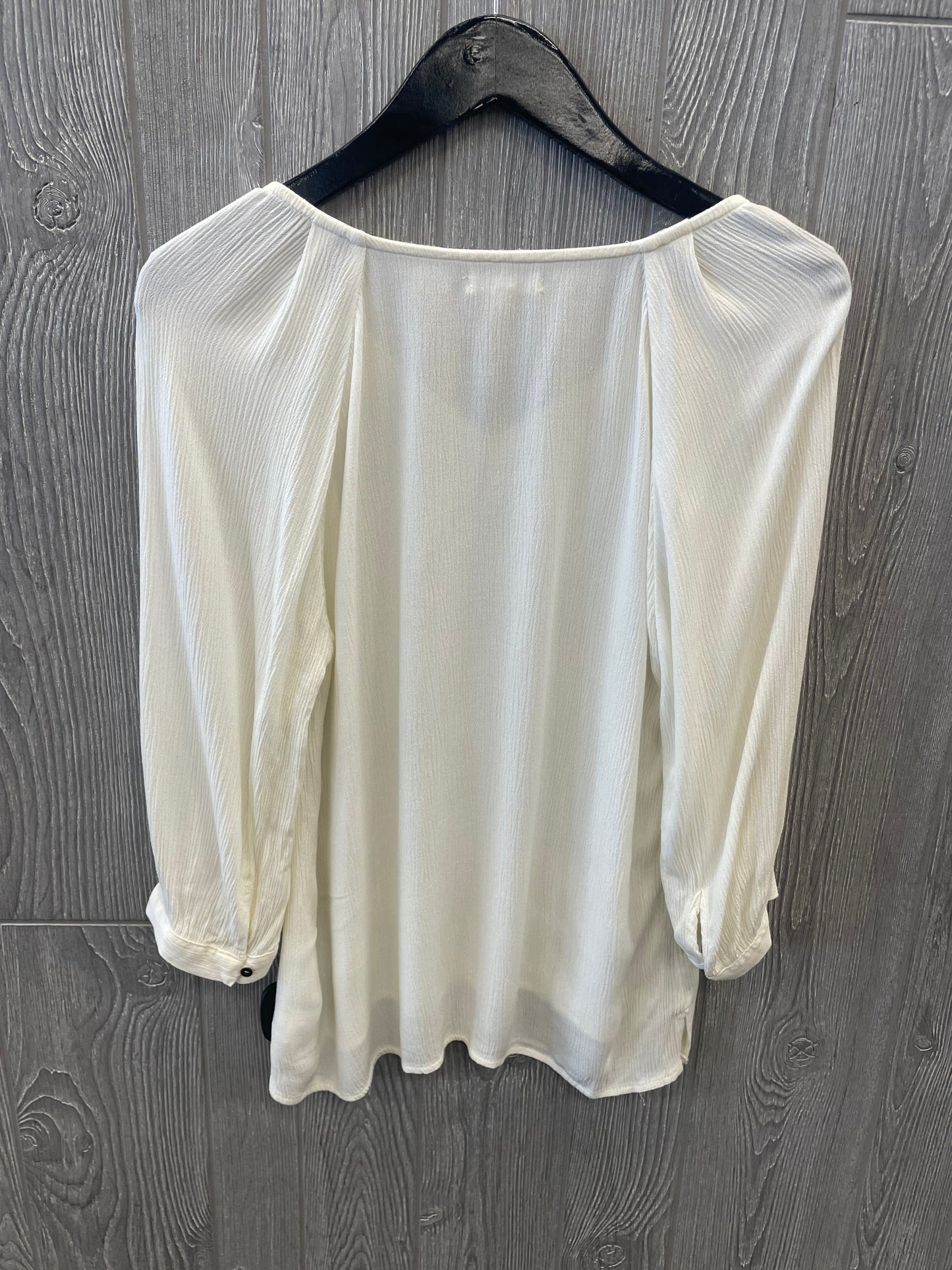 Cream Top Long Sleeve Maurices, Size S