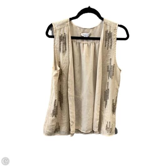 Vest Other By Coldwater Creek In Tan, Size: S