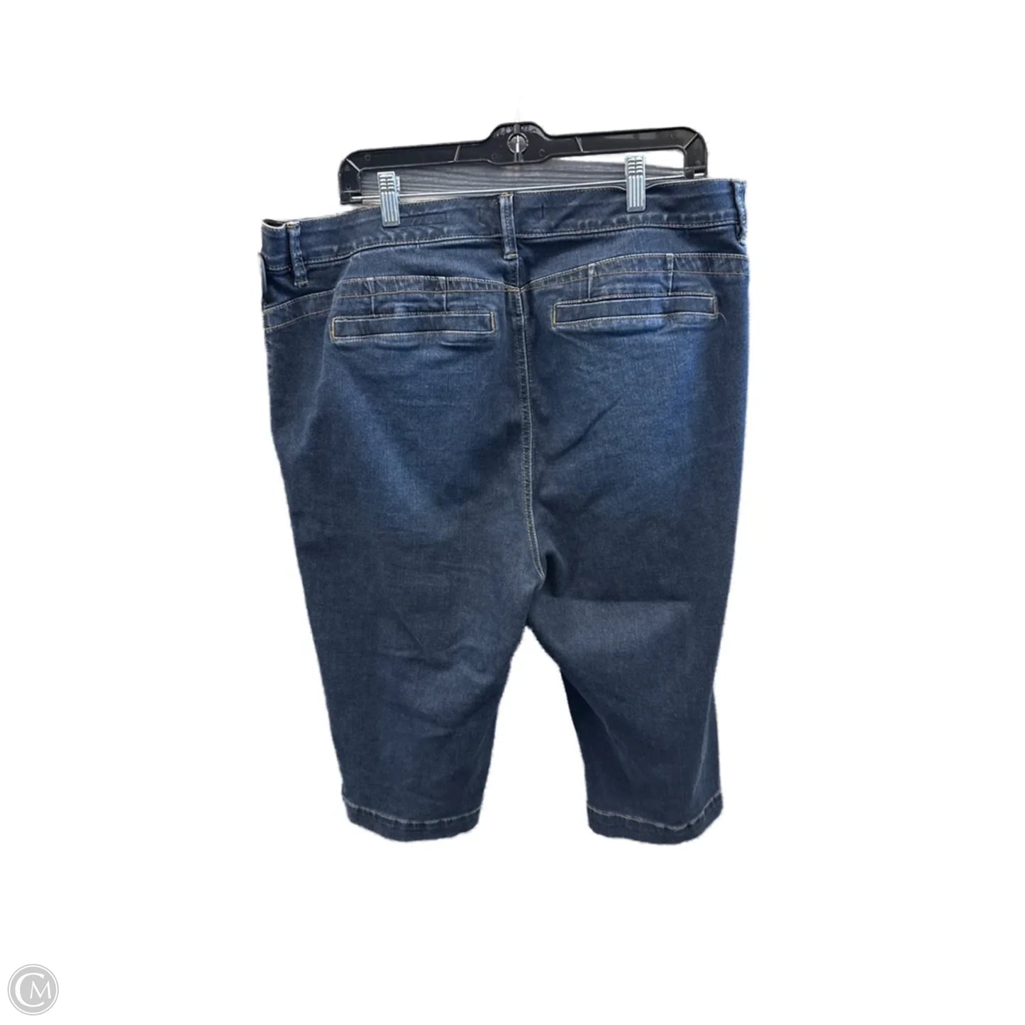 Capris By One 5 One In Blue Denim, Size: 20