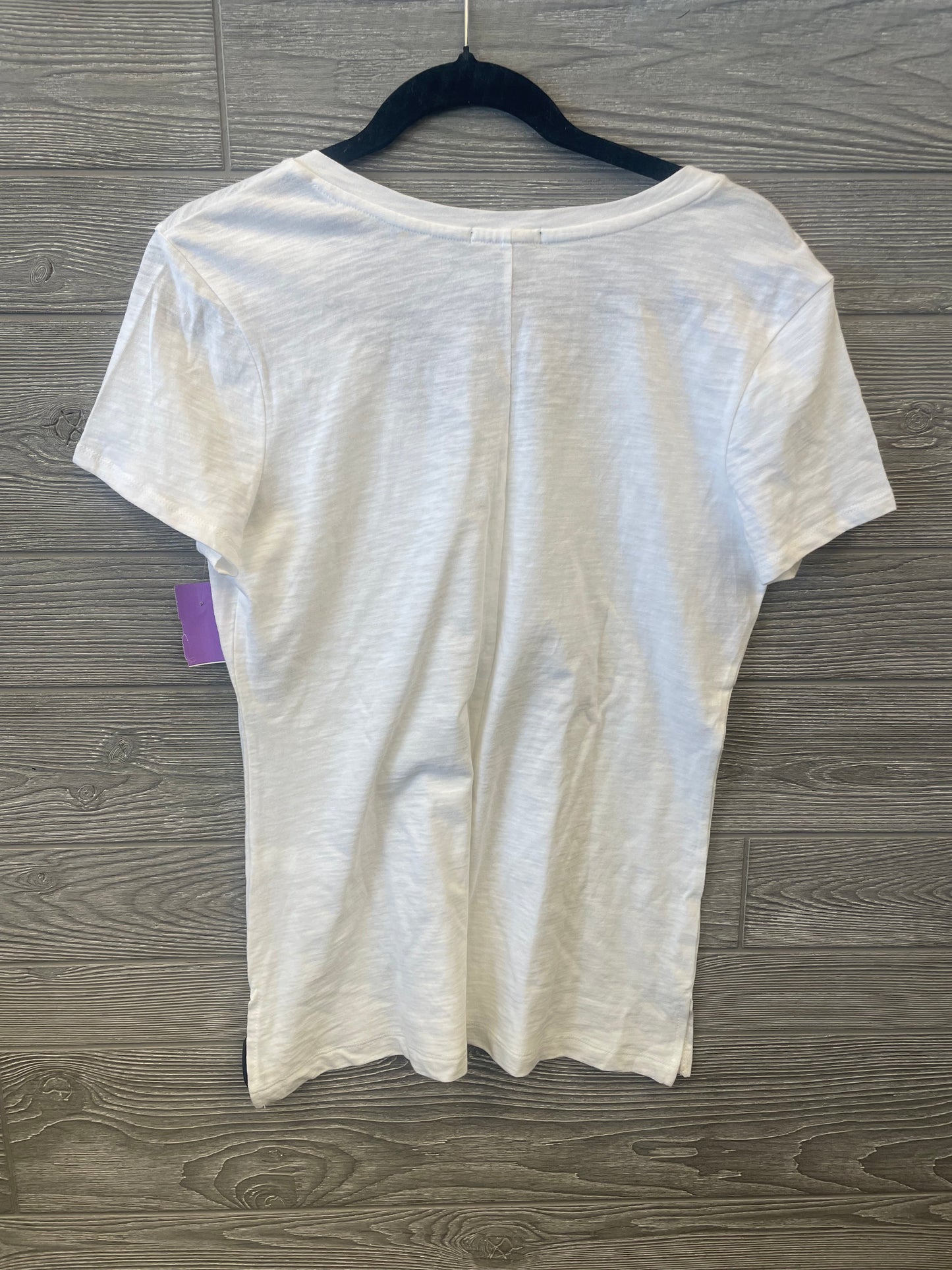 White Top Short Sleeve Basic Gap, Size M