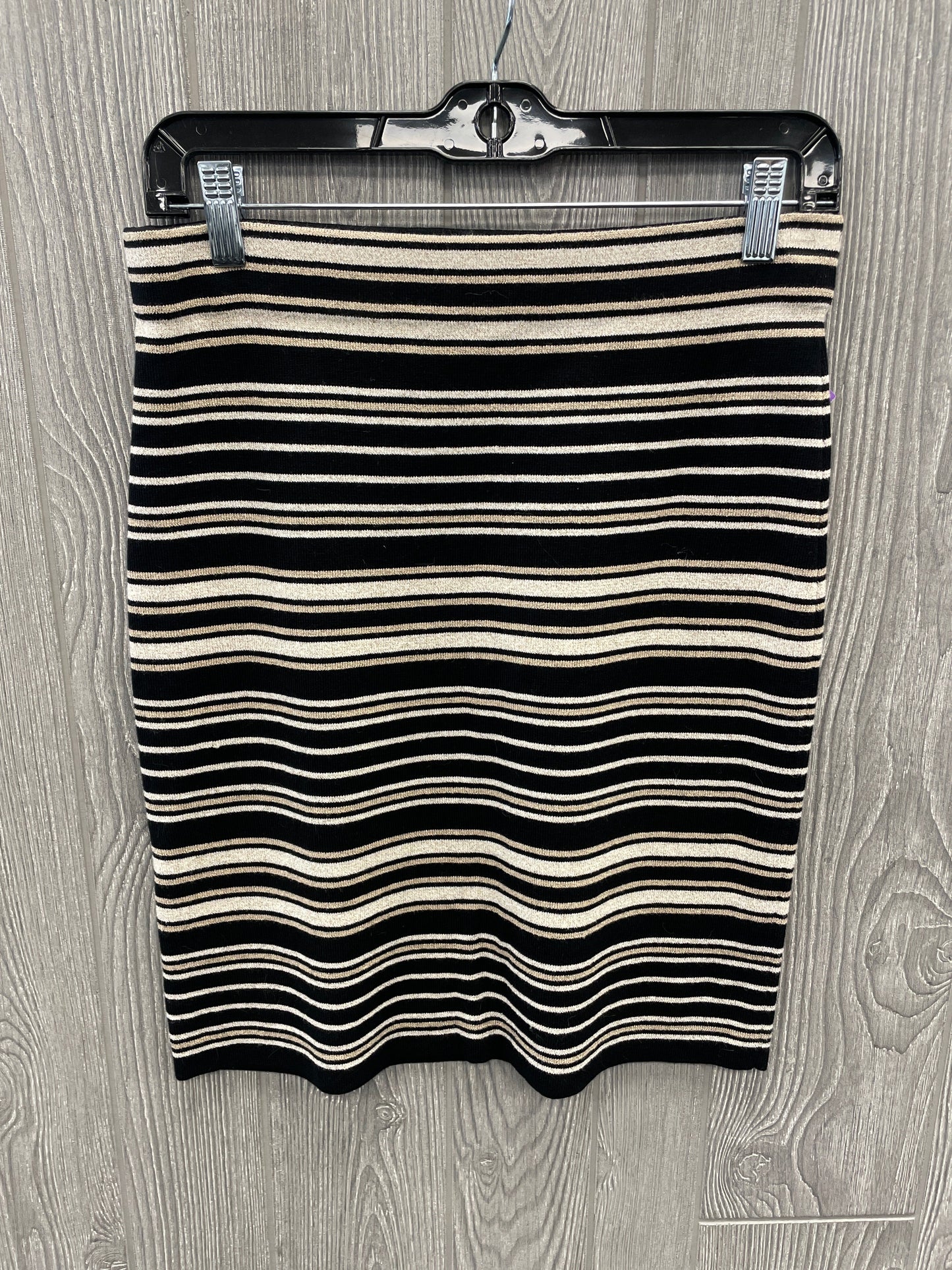 Skirt Midi By Loft In Striped Pattern, Size: 4