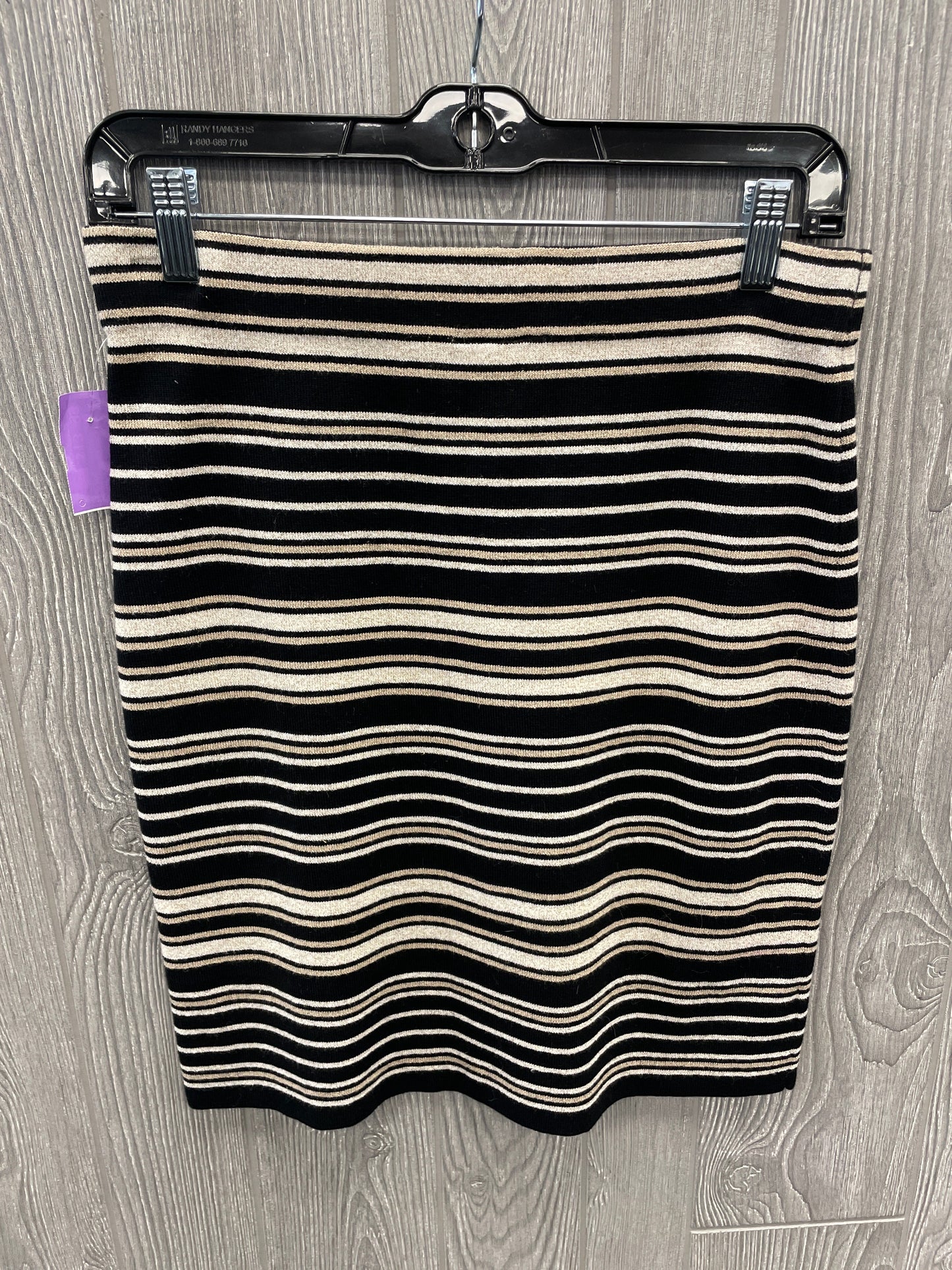 Skirt Midi By Loft In Striped Pattern, Size: 4