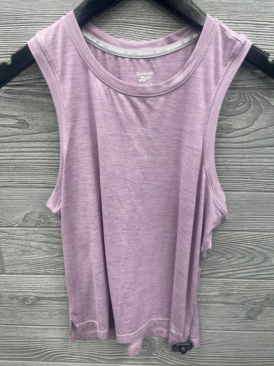 Athletic Tank Top By Reebok In Purple, Size: S