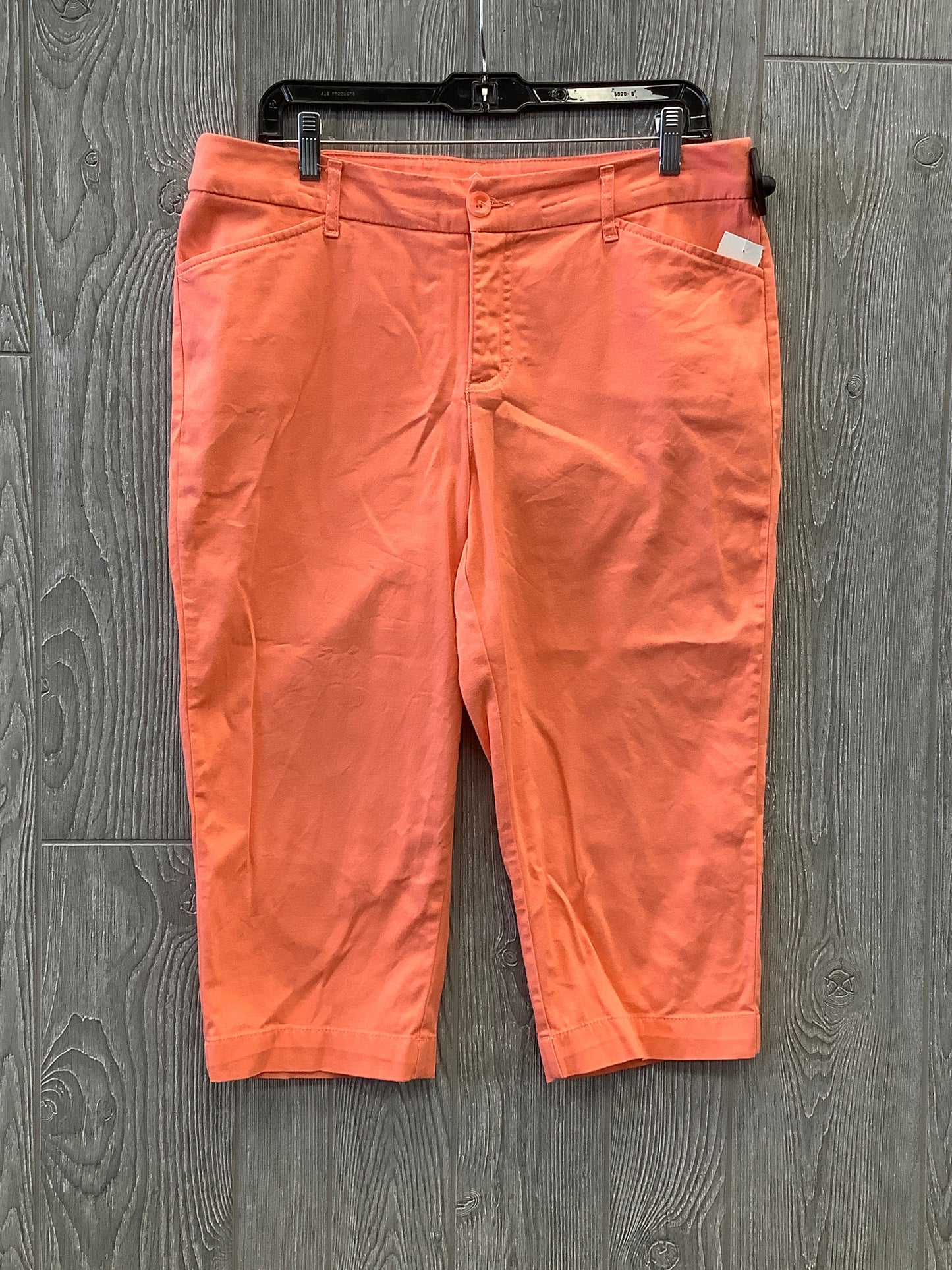 Capris By St Johns Bay In Coral, Size: 12