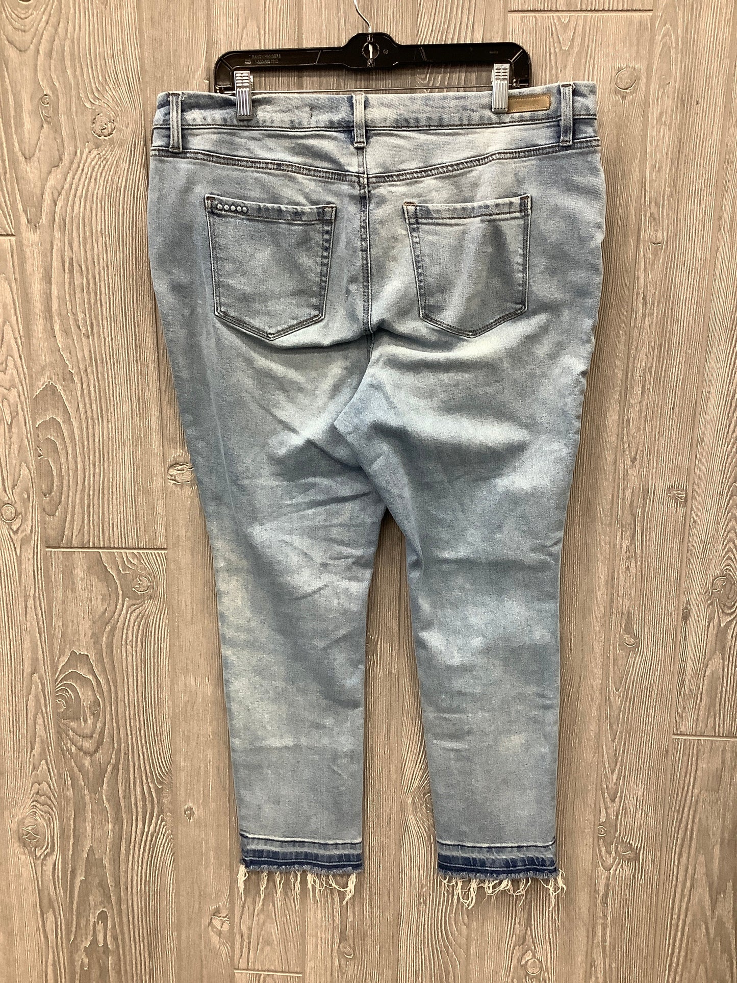 Jeans Cropped By Blanknyc In Blue Denim, Size: 18