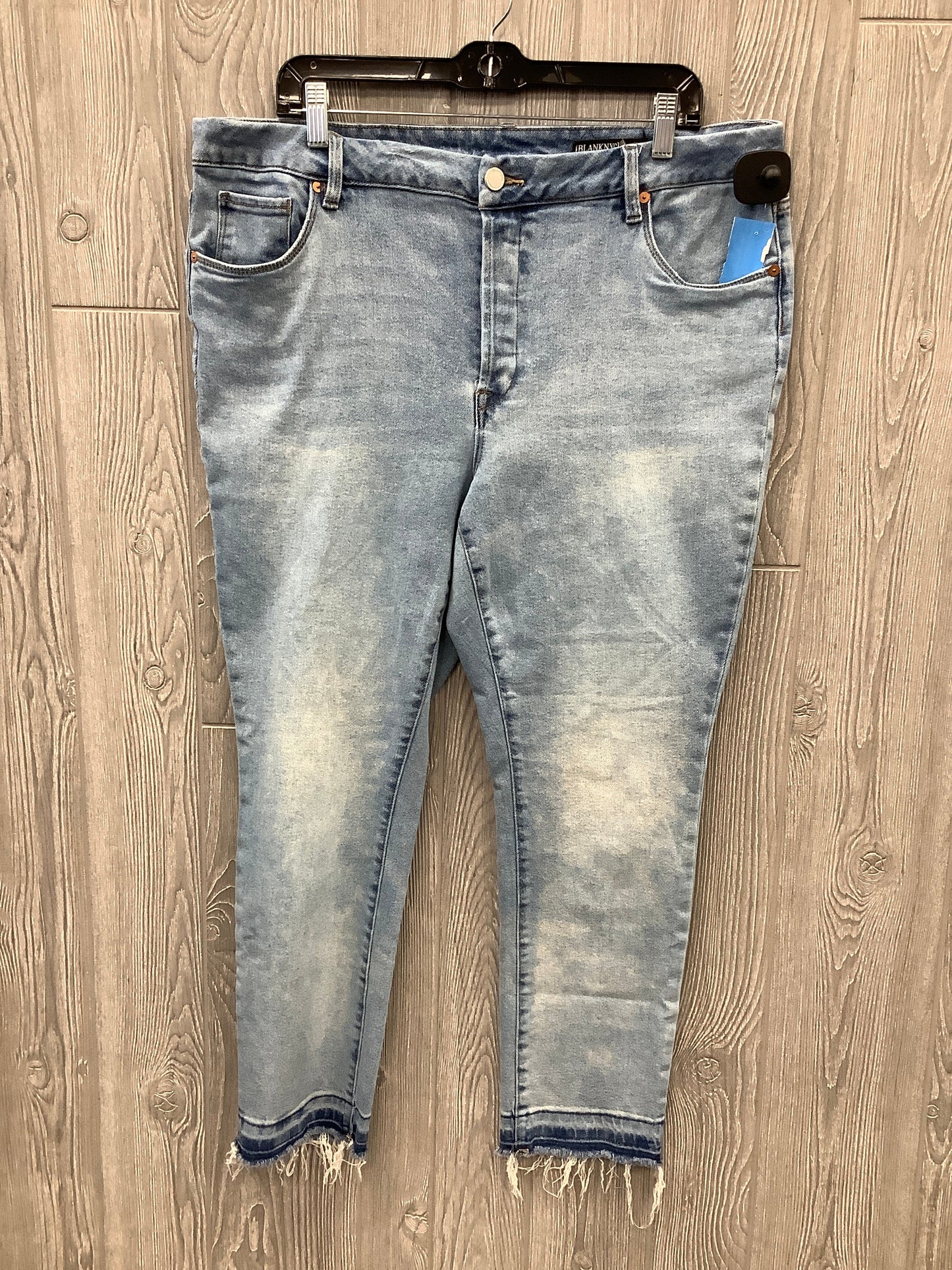 Jeans Cropped By Blanknyc In Blue Denim, Size: 18