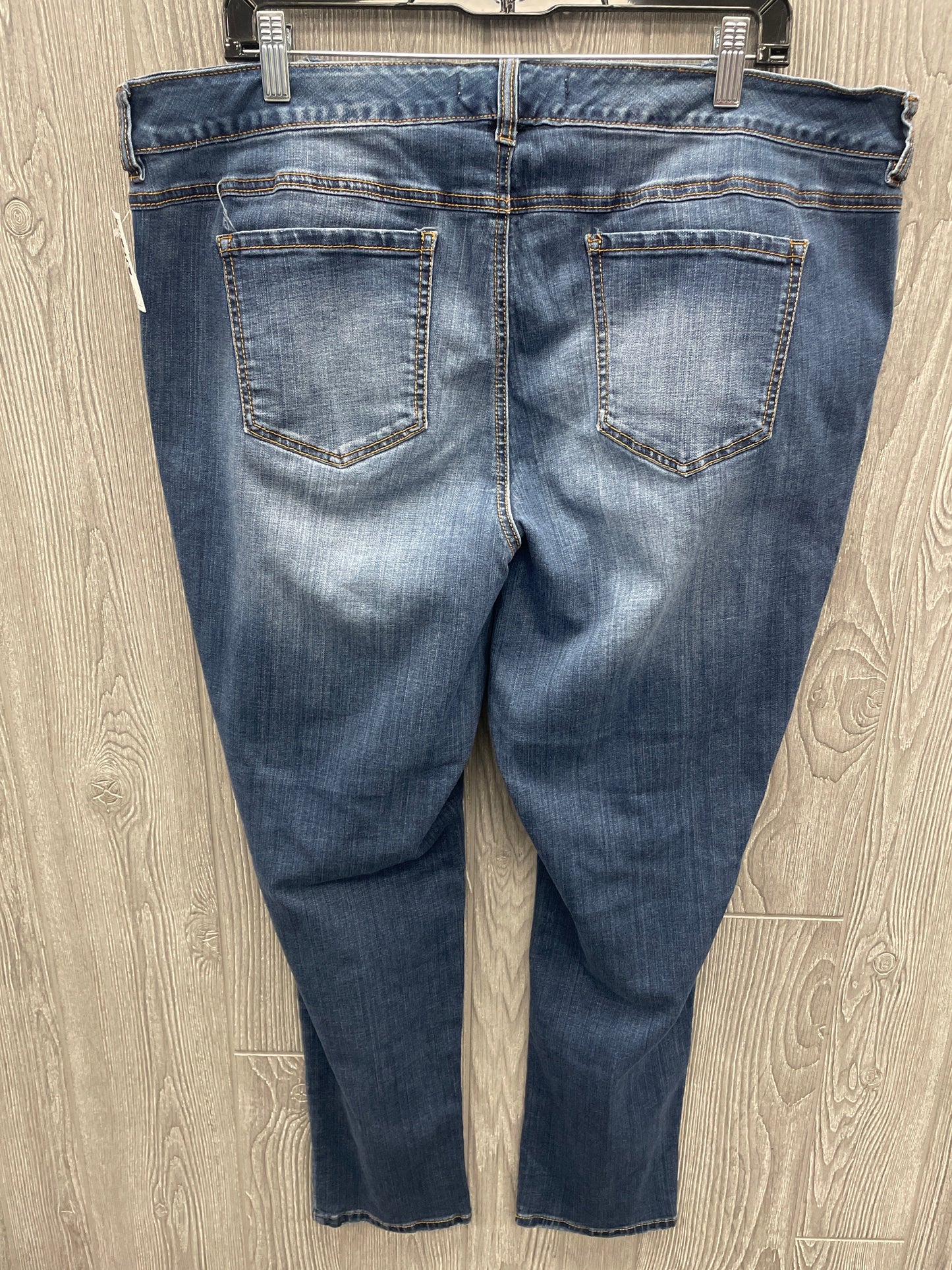 Jeans Straight By Cato In Blue Denim, Size: 20