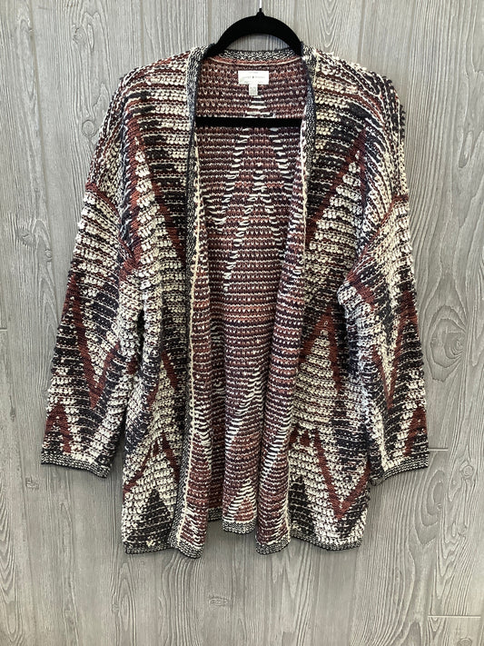 Sweater Cardigan By Lucky Brand In Multi-colored, Size: Xl