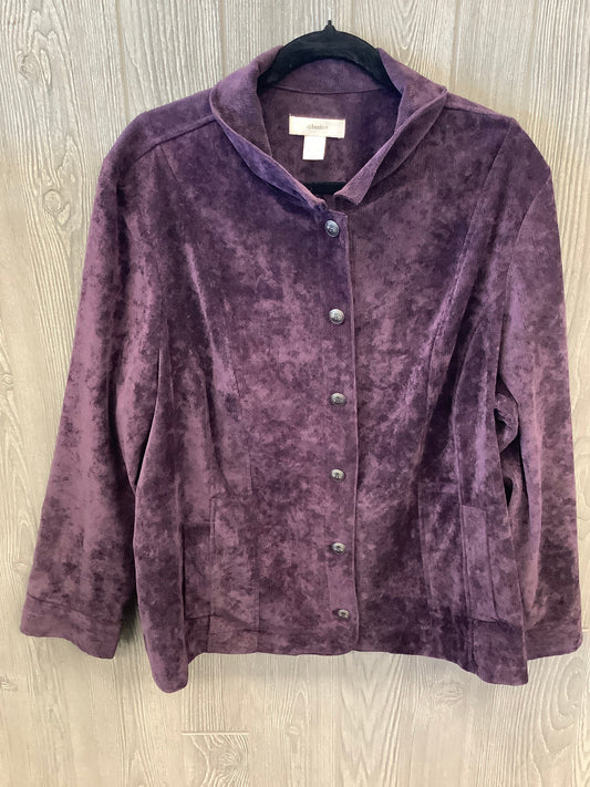 Jacket Other By Cj Banks In Purple, Size: 2x