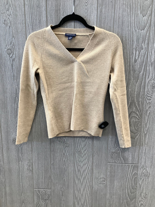 Sweater By Ann Taylor In Tan, Size: S