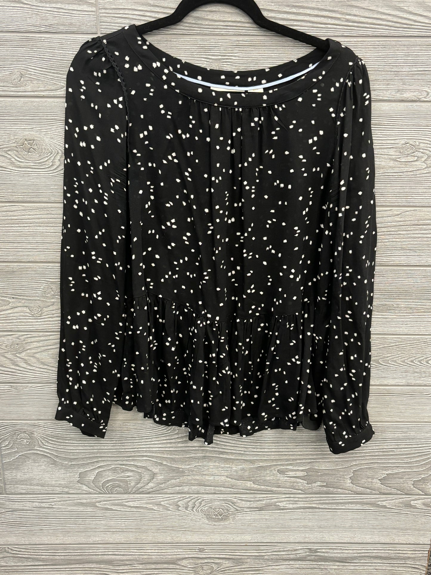 Top Long Sleeve By Maeve In Black, Size: M