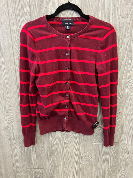 Cardigan By Lands End In Red, Size: Xs