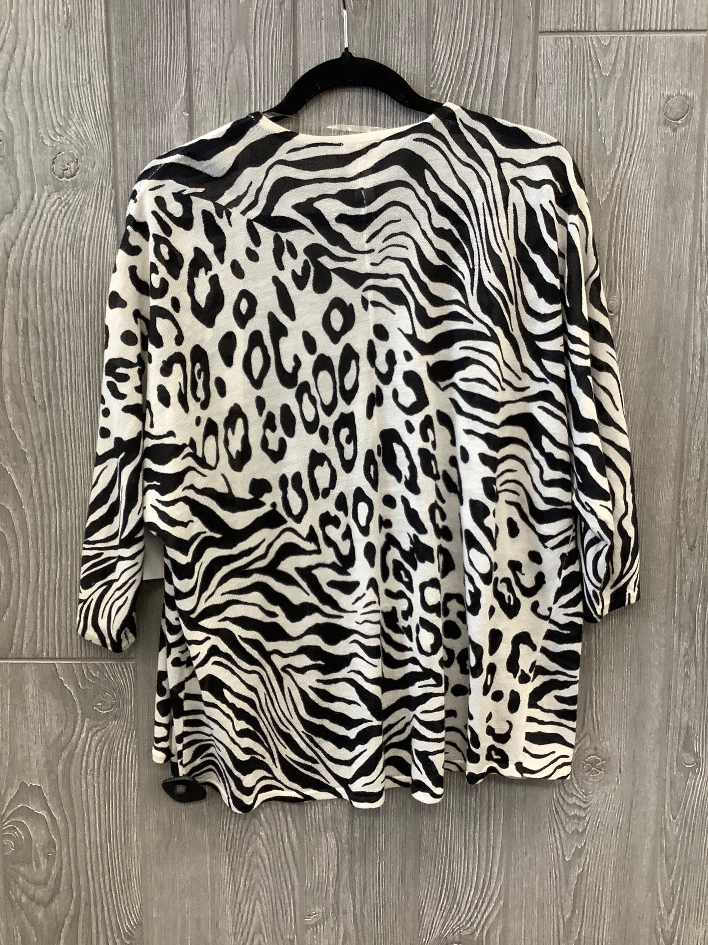 Cardigan By Chicos In Animal Print, Size: M