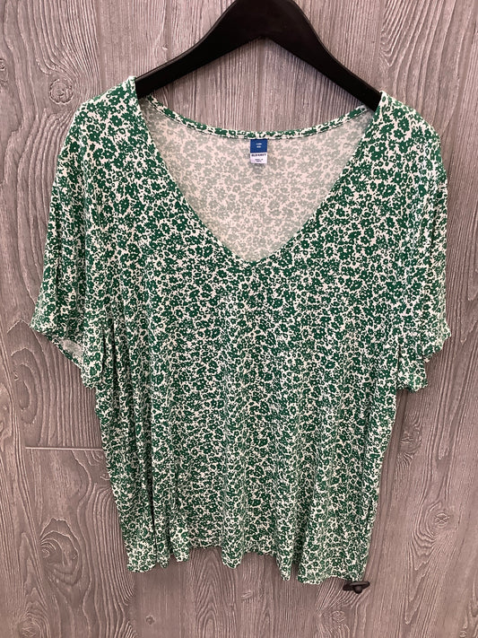 Top Short Sleeve By Old Navy In Green, Size: 1x