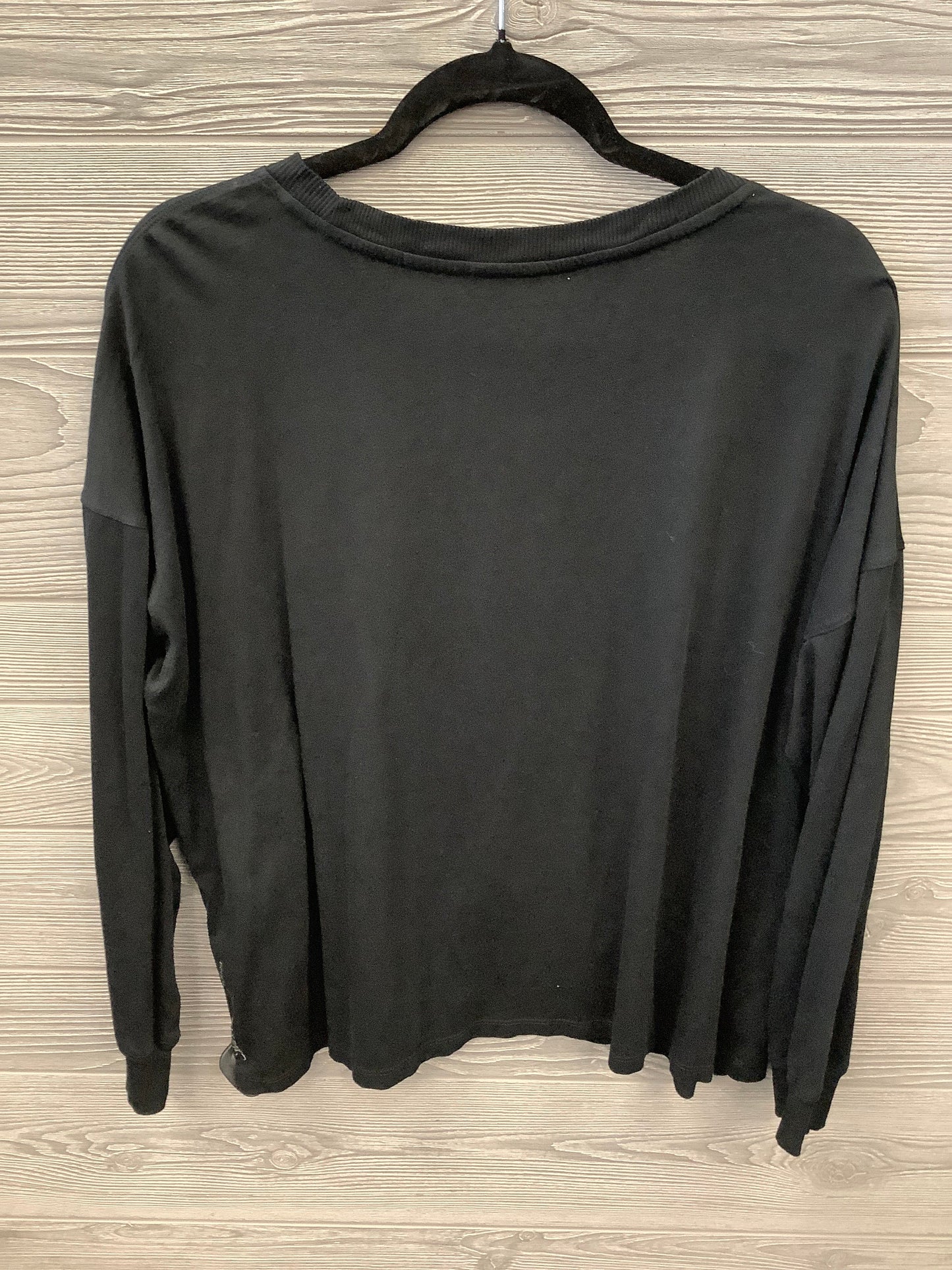 Athletic Top Long Sleeve Crewneck By Calvin Klein In Black, Size: 2x