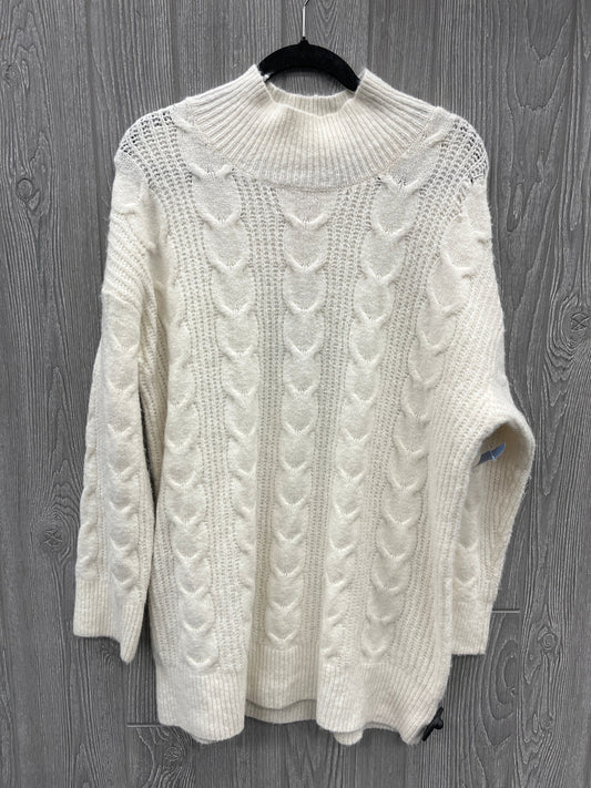 Dress Sweater By Knox Rose In Cream, Size: Xxl