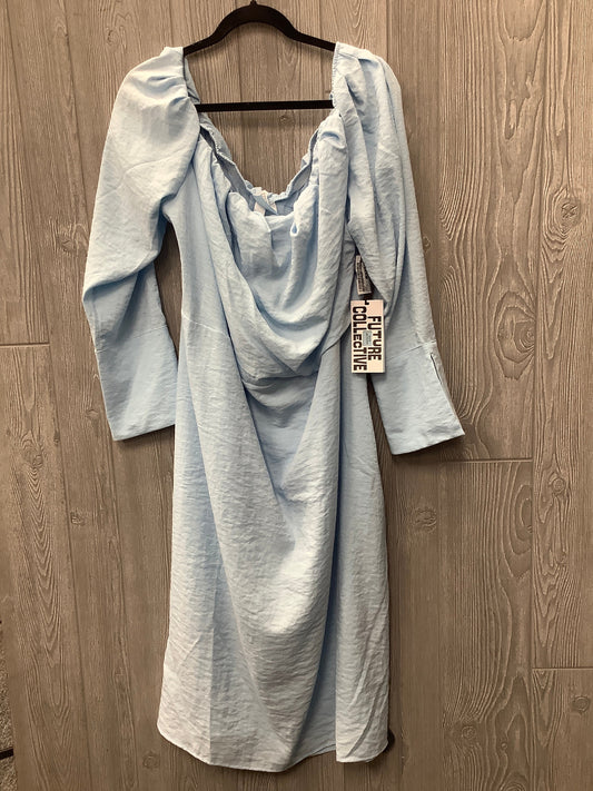 Blue Dress Casual Midi Target, Size 3x