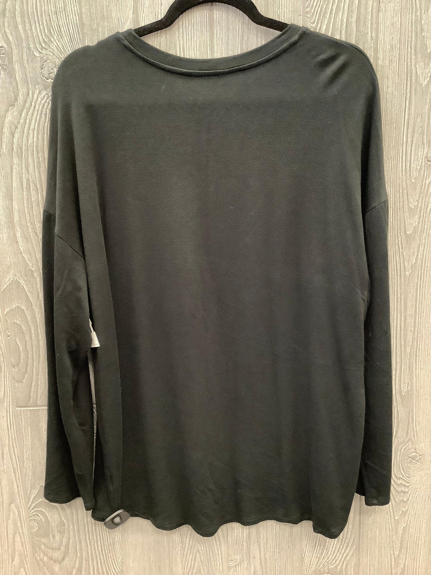 Top Long Sleeve By Time And Tru In Black, Size: Xl