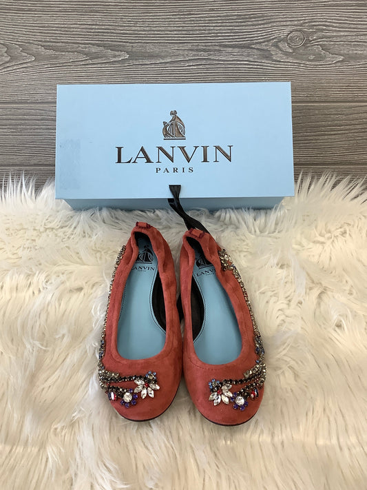 Red Shoes Flats Lanvin, Size 7.5