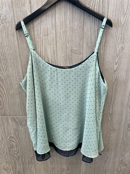 Green Top Sleeveless Torrid, Size 3x