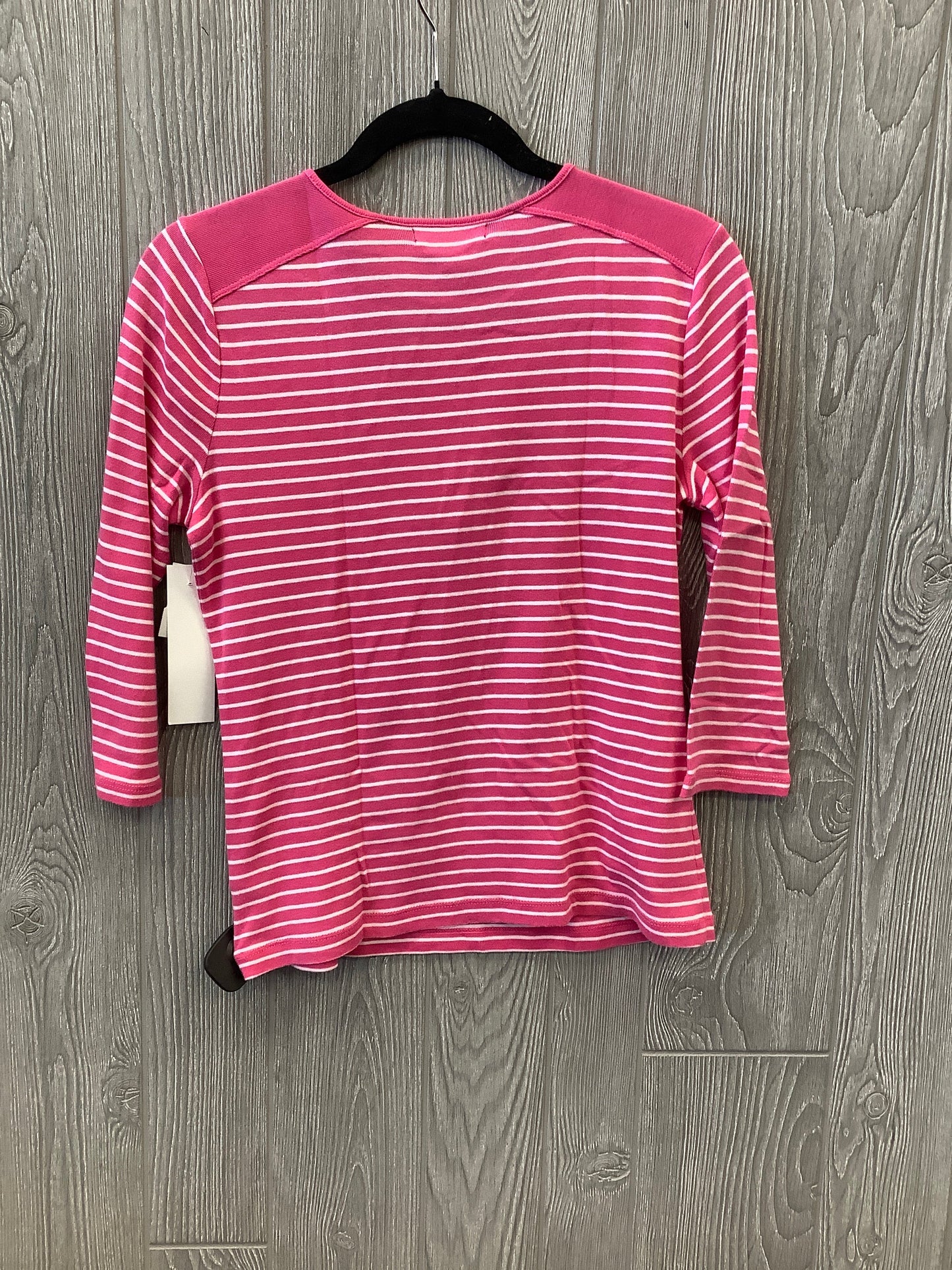 Top 3/4 Sleeve By Chaps In Pink, Size: Petite  M