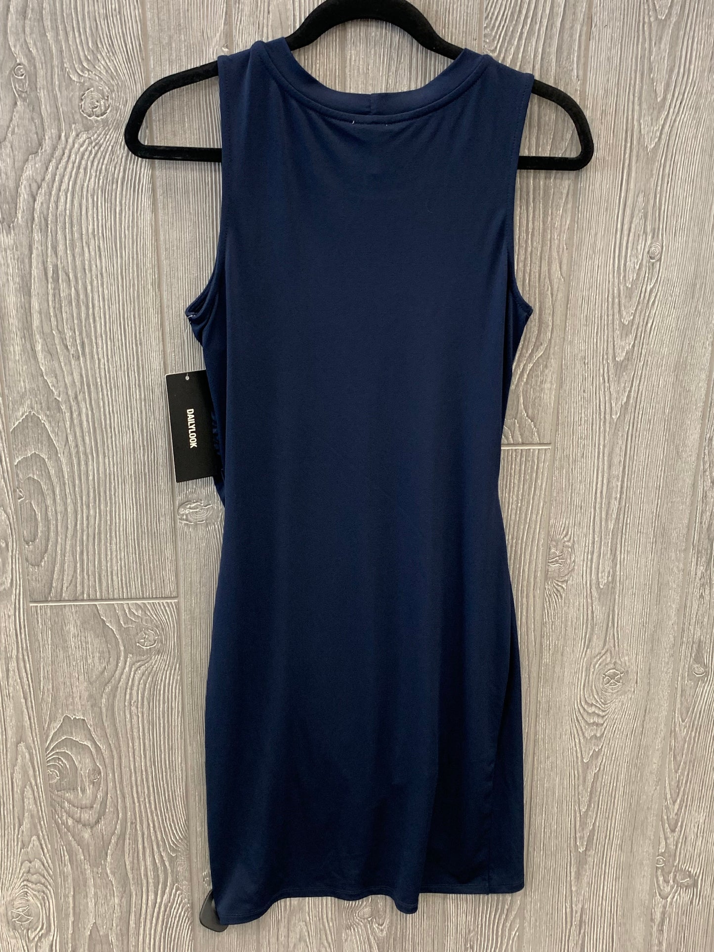 Navy Dress Party Midi Clothes Mentor, Size S