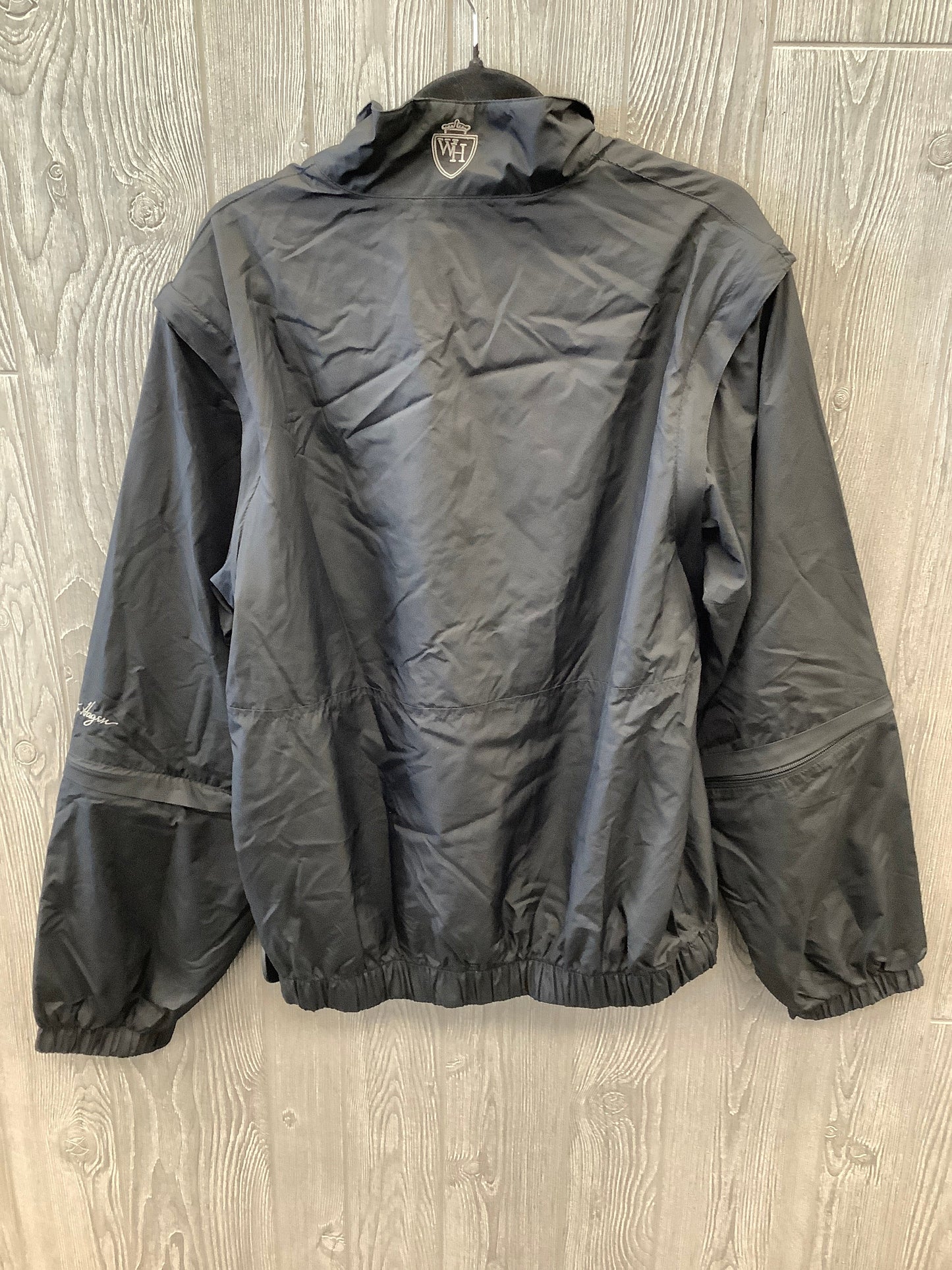 Black Coat Raincoat Clothes Mentor, Size M