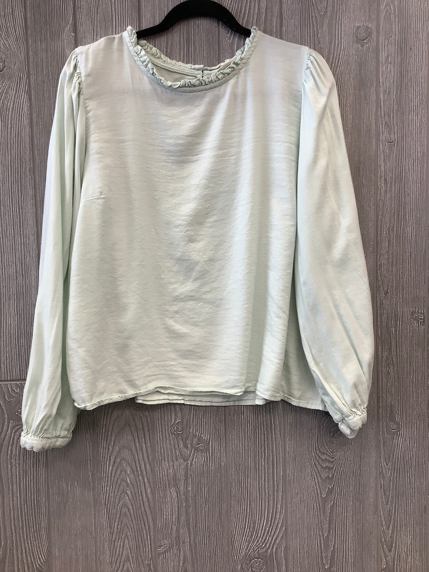 Green Top Long Sleeve Ana, Size L