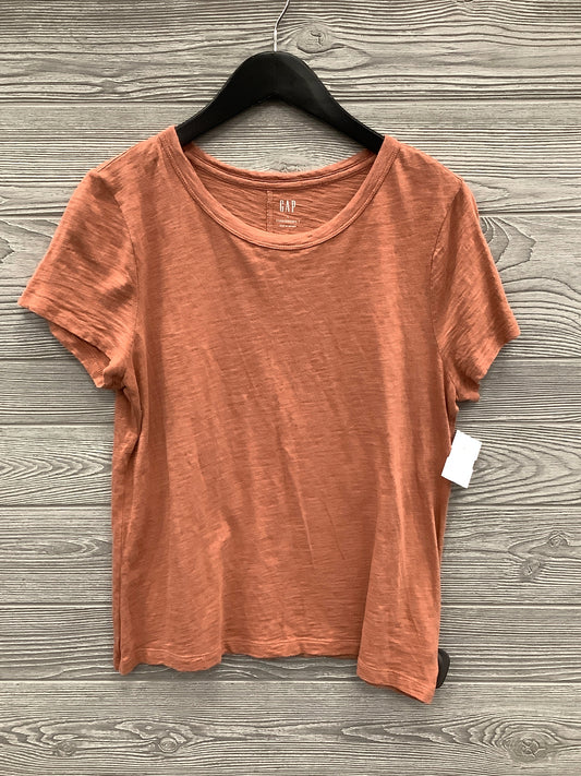 Top Short Sleeve By Gap In Orange, Size: L