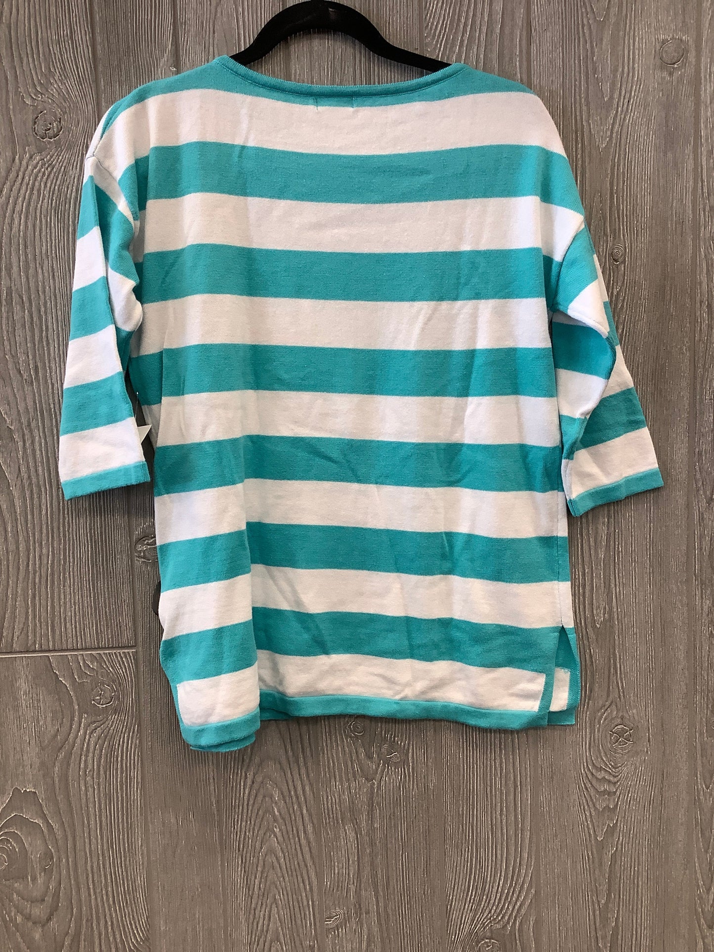 Blue Top 3/4 Sleeve Clothes Mentor, Size Petite   S