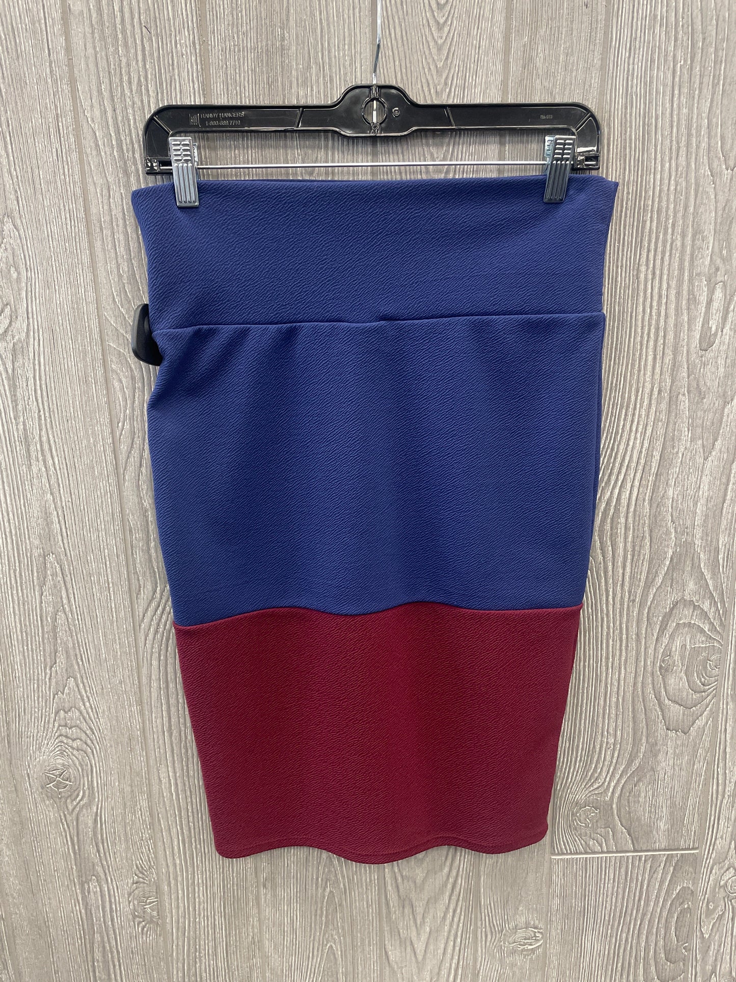 Skirt Mini & Short By Lularoe In Blue & Red, Size: 2