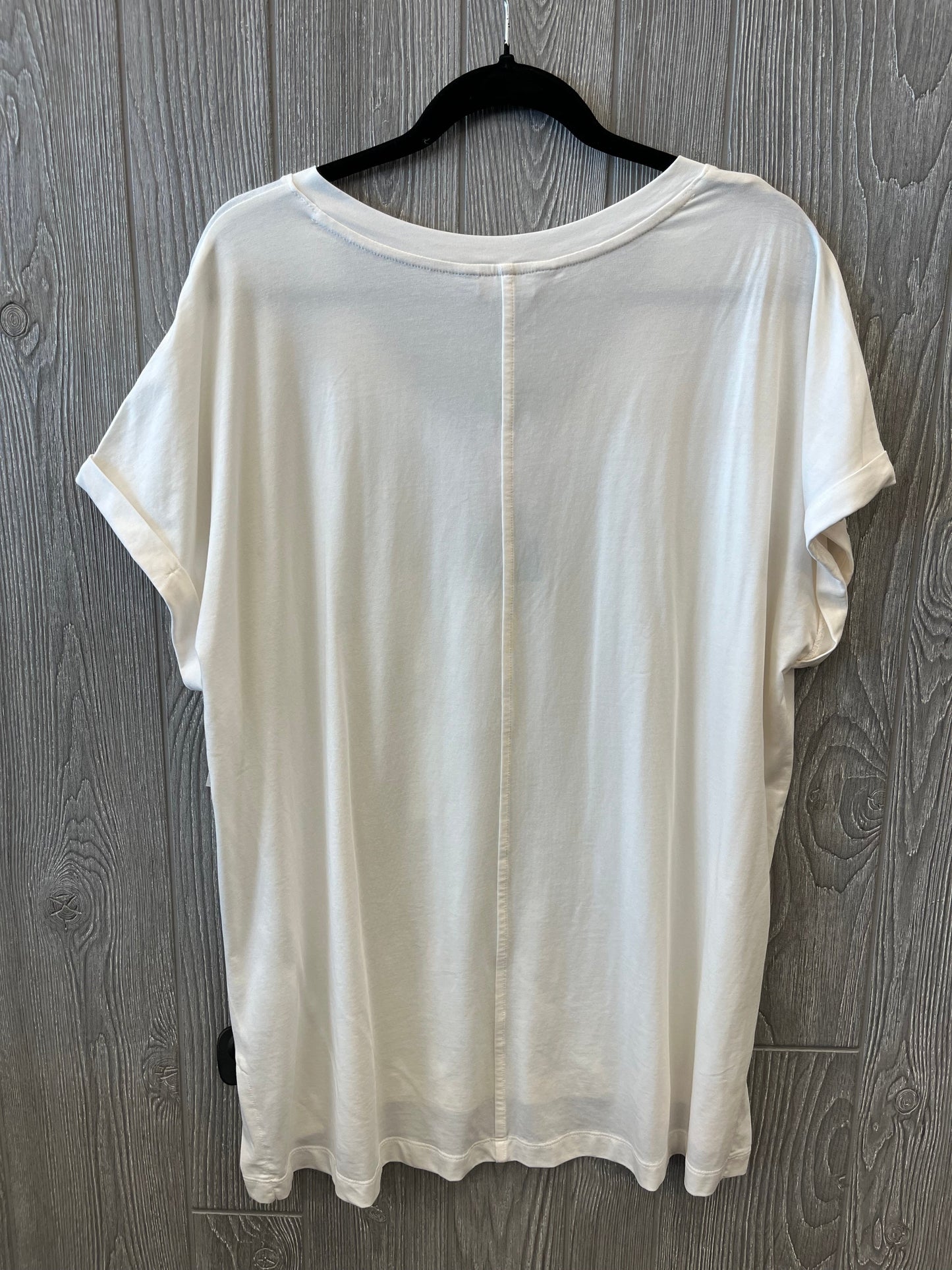 Top Short Sleeve By Banana Republic In White, Size: Xl