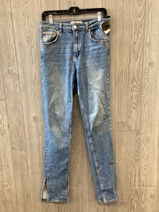 Jeans Skinny By Zara In Blue Denim, Size: 10