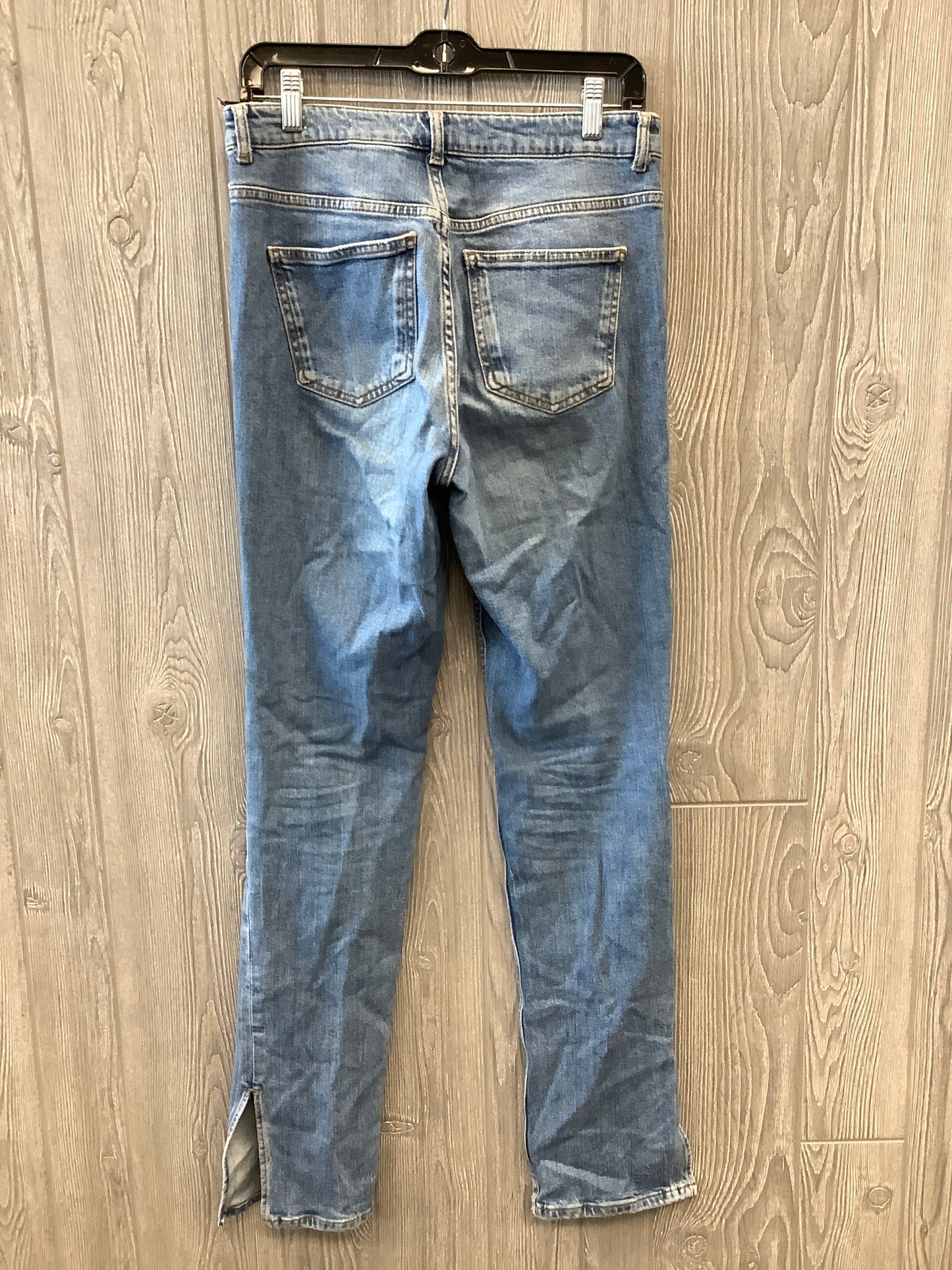 Jeans Skinny By Zara In Blue Denim, Size: 10