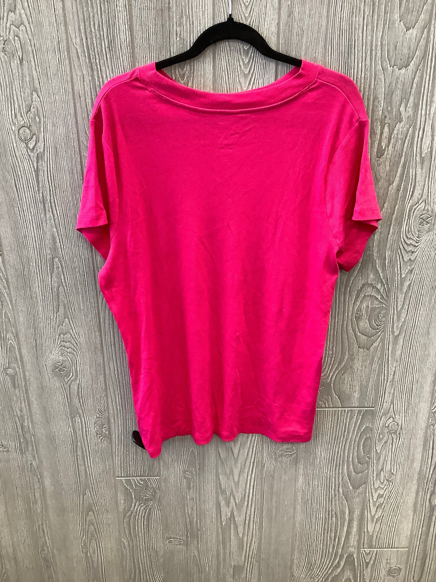 Top Short Sleeve By A New Day In Pink, Size: 2x