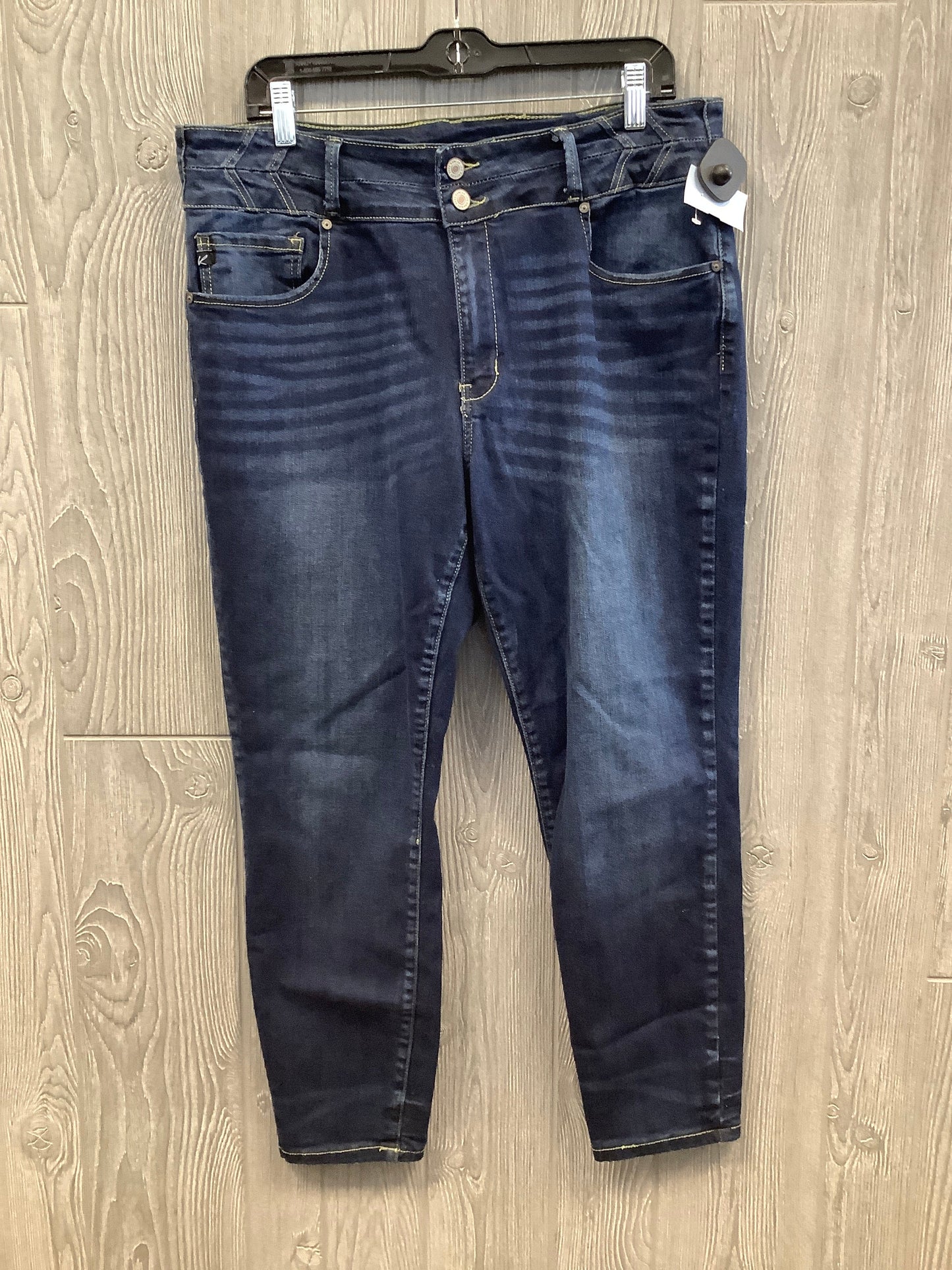 Jeans Straight By Kancan In Blue Denim, Size: 14