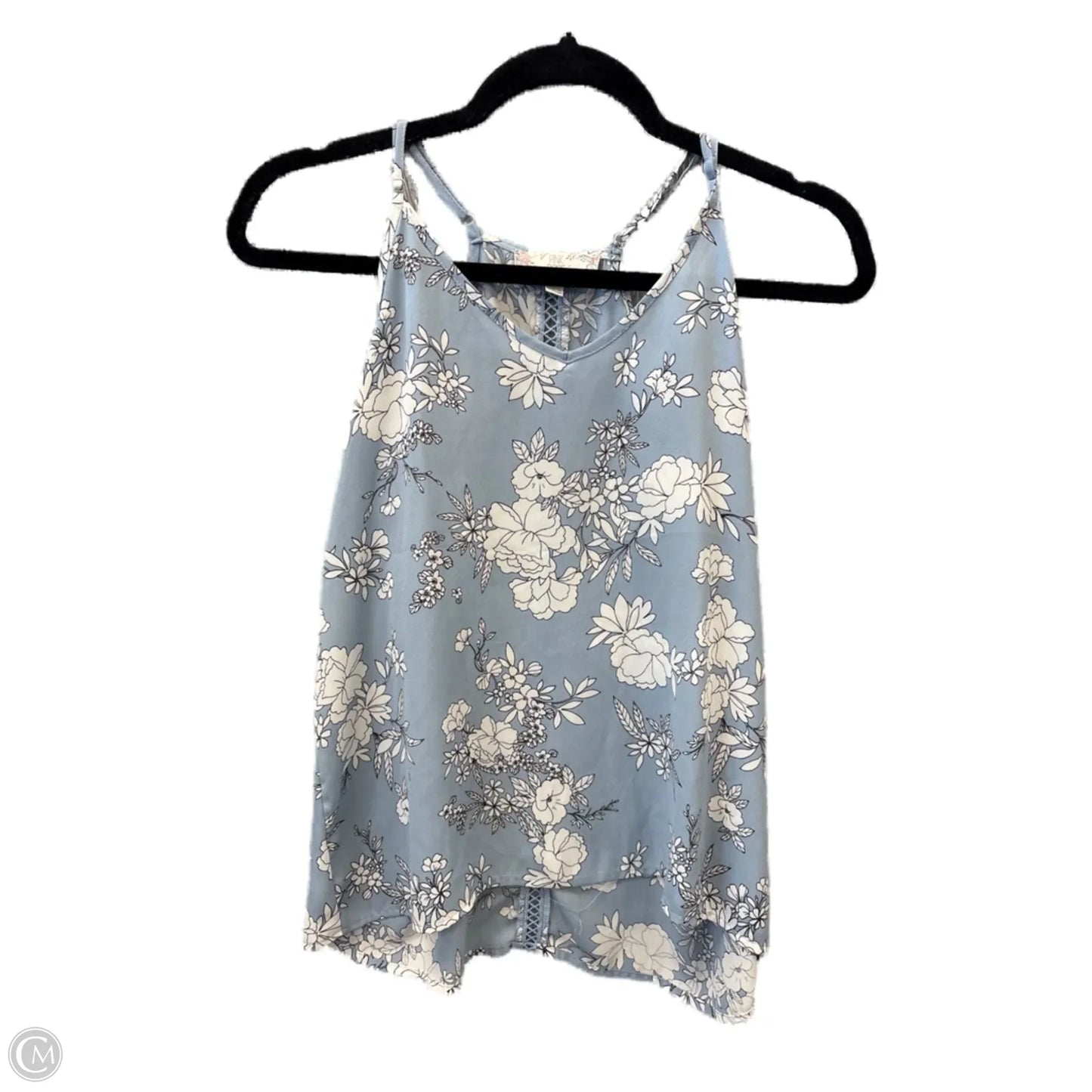 Top Sleeveless By Pink Rose In Blue, Size: L