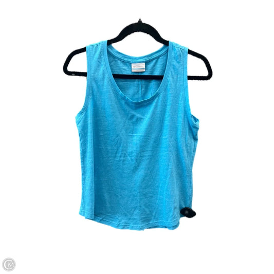 Athletic Top Short Sleeve By Columbia In Blue, Size: S