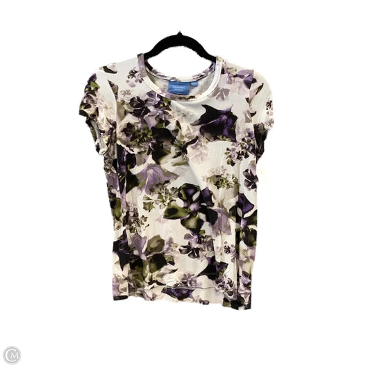 Top Short Sleeve By Simply Vera In Purple, Size: Lp