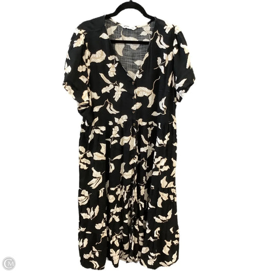 Dress Casual Maxi By Sonoma In Black & Tan, Size: Xxl