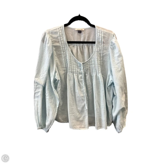 Top Long Sleeve By American Eagle In Blue, Size: Xl