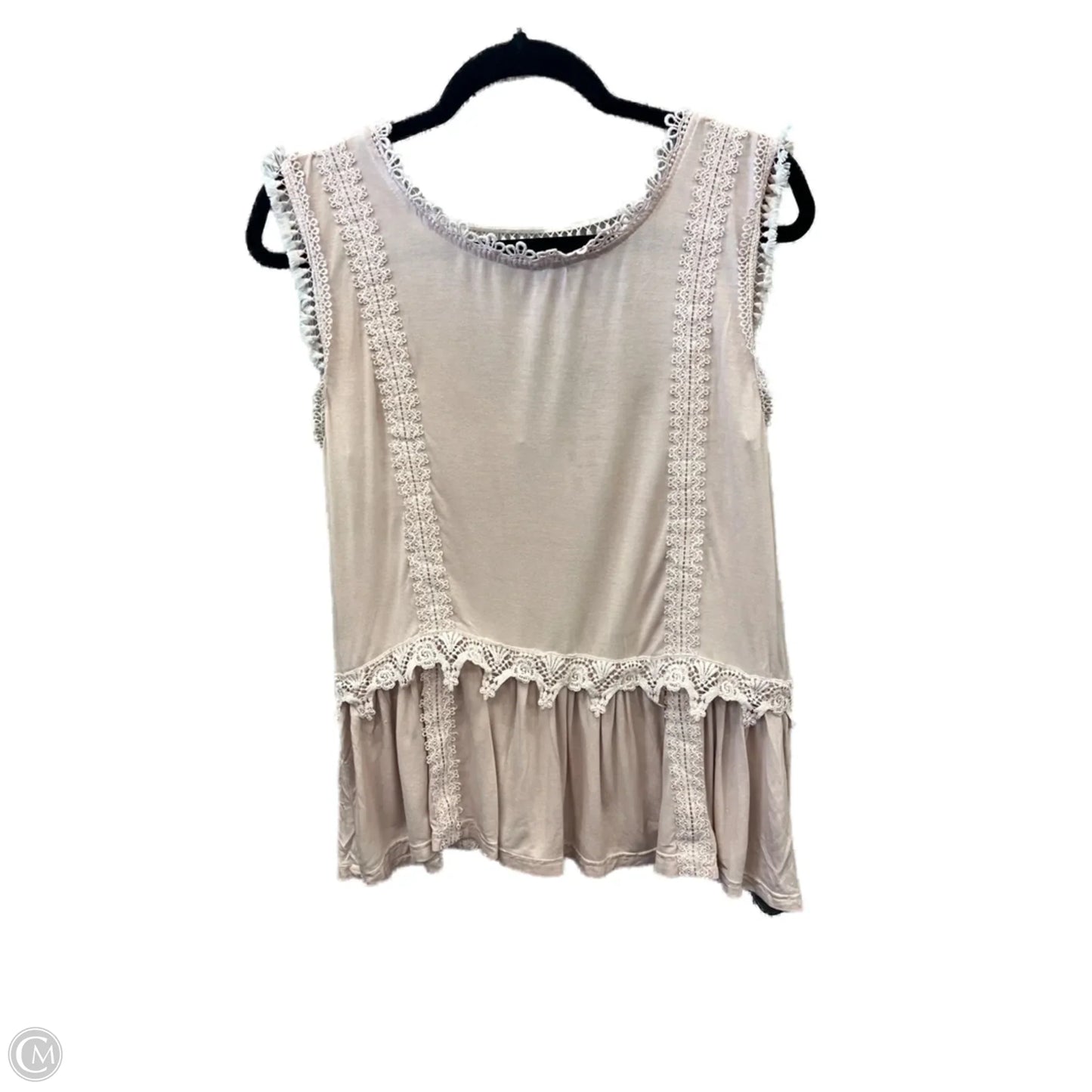 Top Sleeveless By Pol In Pink, Size: S