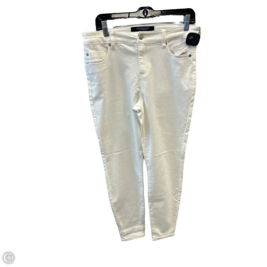 Jeans Skinny By Liverpool In White, Size: 10