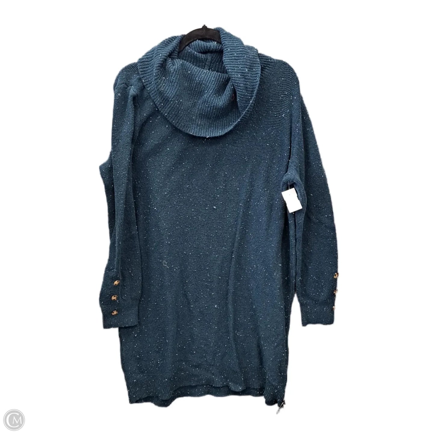 Dress Casual Midi By Time And Tru In Blue, Size: Xxl