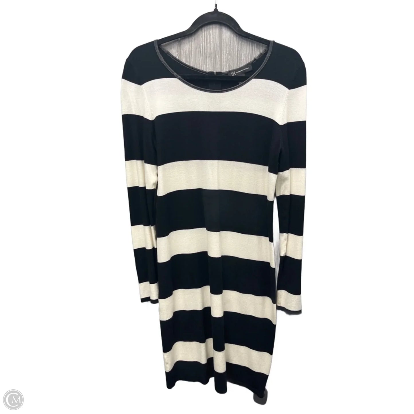 Dress Casual Midi By Inc In Black & White, Size: M