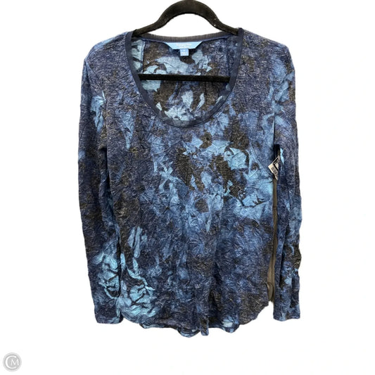 Top Long Sleeve By Simply Vera In Blue, Size: S